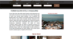 Desktop Screenshot of fermansultanhotel.com