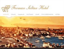 Tablet Screenshot of fermansultanhotel.com